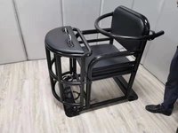 T-6-U型鎖軟包鐵質審訊椅
